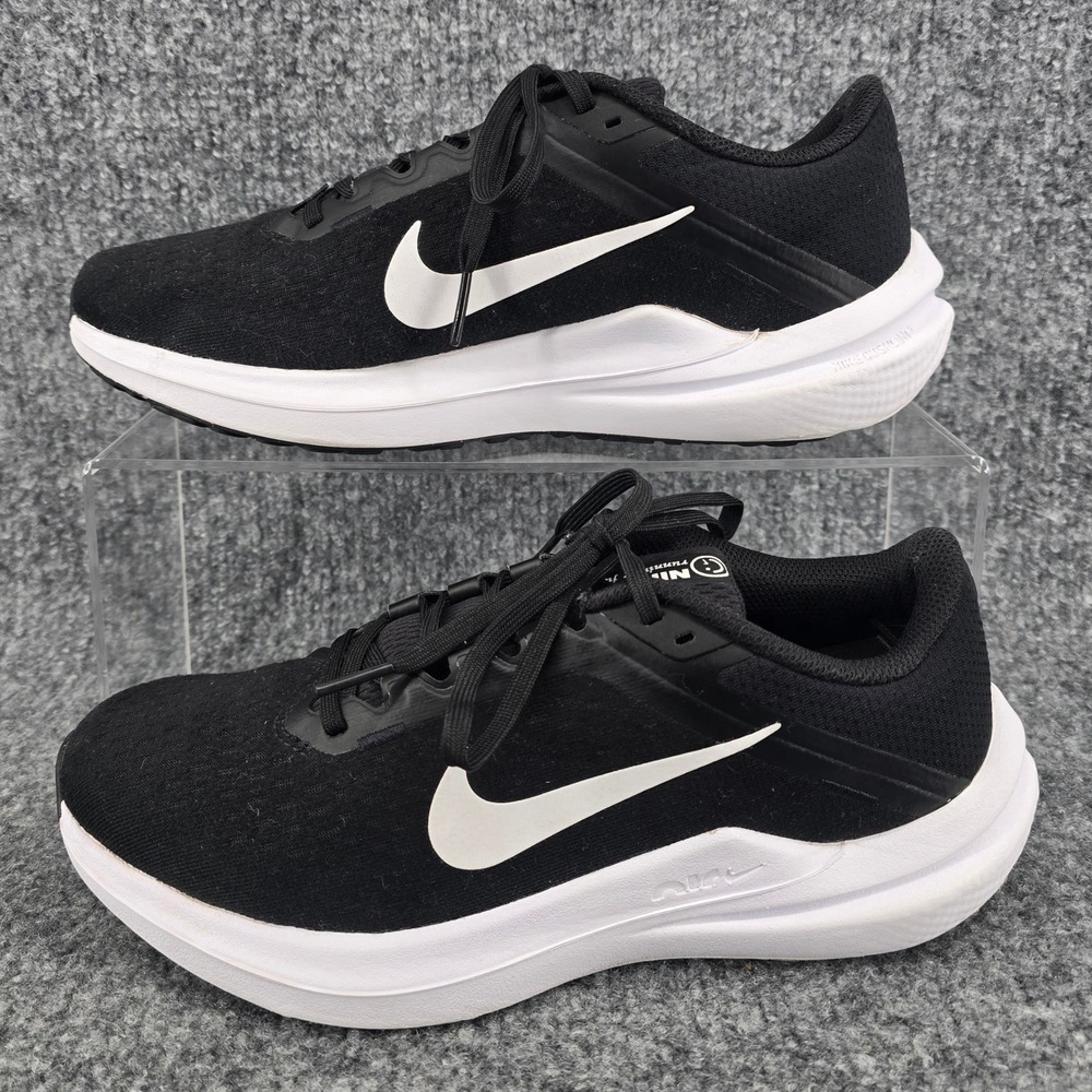 Nike Winflo 10 Running Shoes Women 7.5 Black White Cushion Lifestyle DV4023-003
